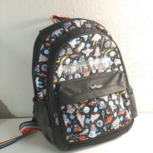 Smiggle Backpack Space Astronaut Rockets Moon  Stars Padded Straps